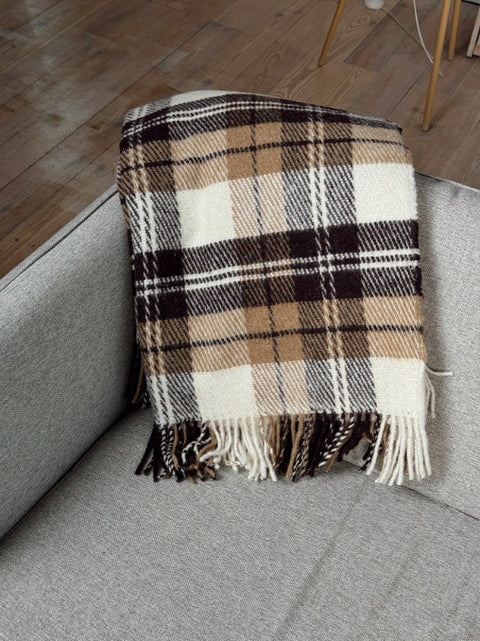 Elf Coffee & Oat Warm Comfort – Natural Wool Blanket