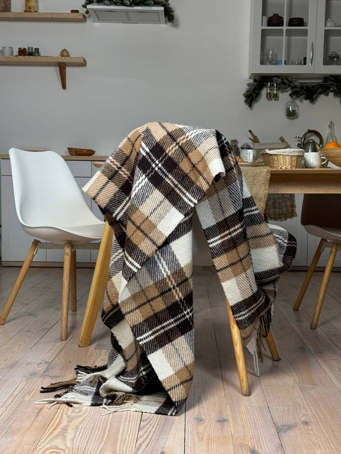 Elf Coffee & Oat Warm Comfort – Natural Wool Blanket