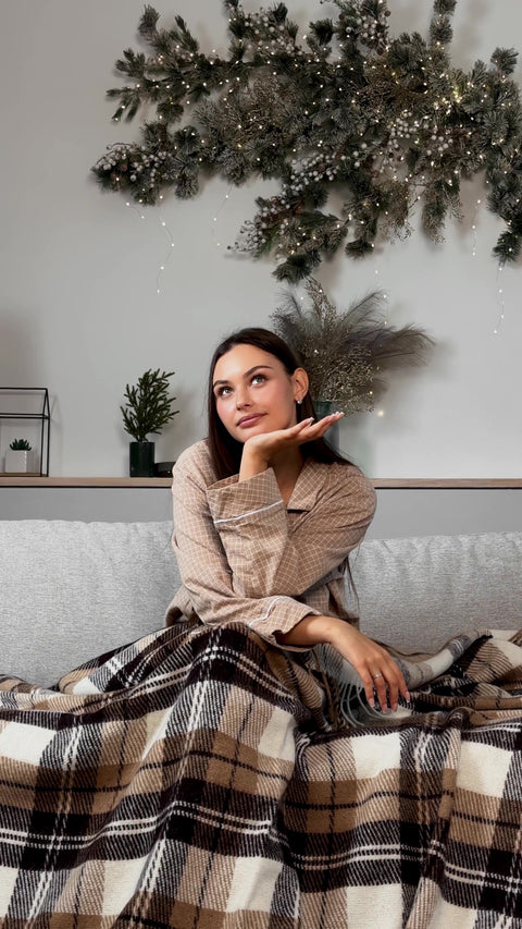 Elf Coffee & Oat Ciepło, które uspokaja – naturalny koc wełniany