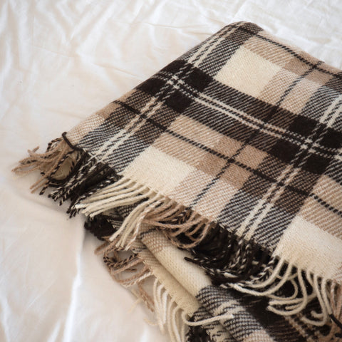Elf Coffee & Oat Warm Comfort – Natural Wool Blanket