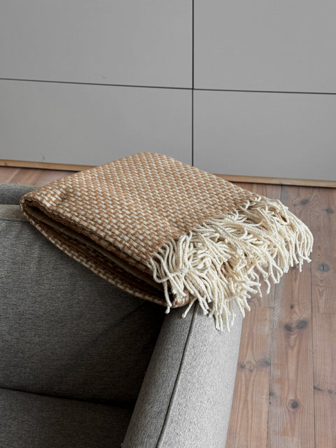 Merino Blend Koc Merino 140x200 w prostokąty - komfort i elegancja