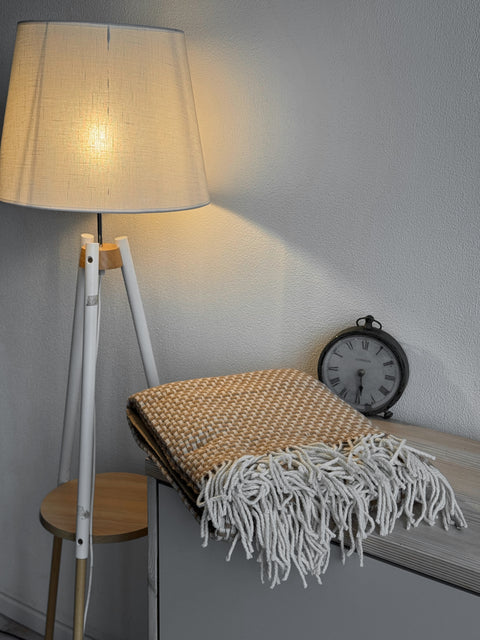 Merino Blend Koc Merino 140x200 w prostokąty - komfort i elegancja