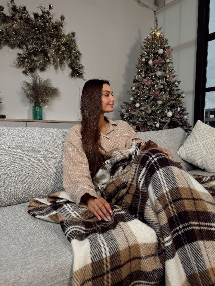Elf Coffee & Oat Warm Comfort – Natural Wool Blanket