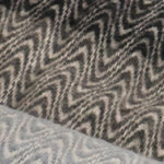 Elf Grey-Blue & Black New Zealand Wool Blanket 140×200 cm – Elegant Geometric